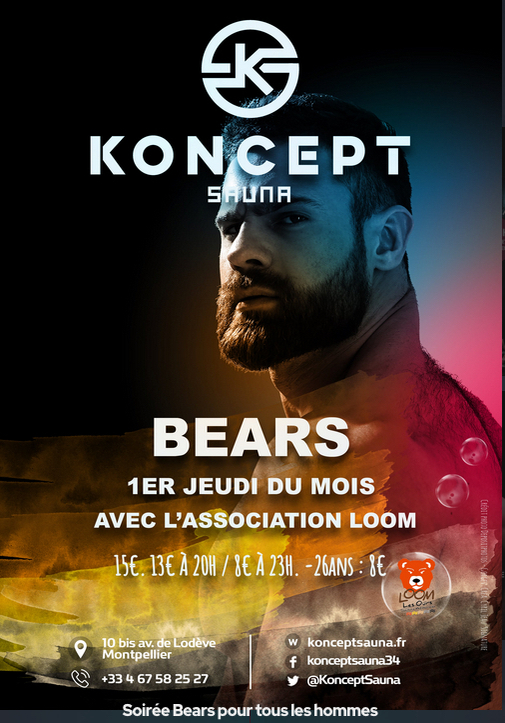 Events Ouvert 13h-1h - bears à partir de 20h